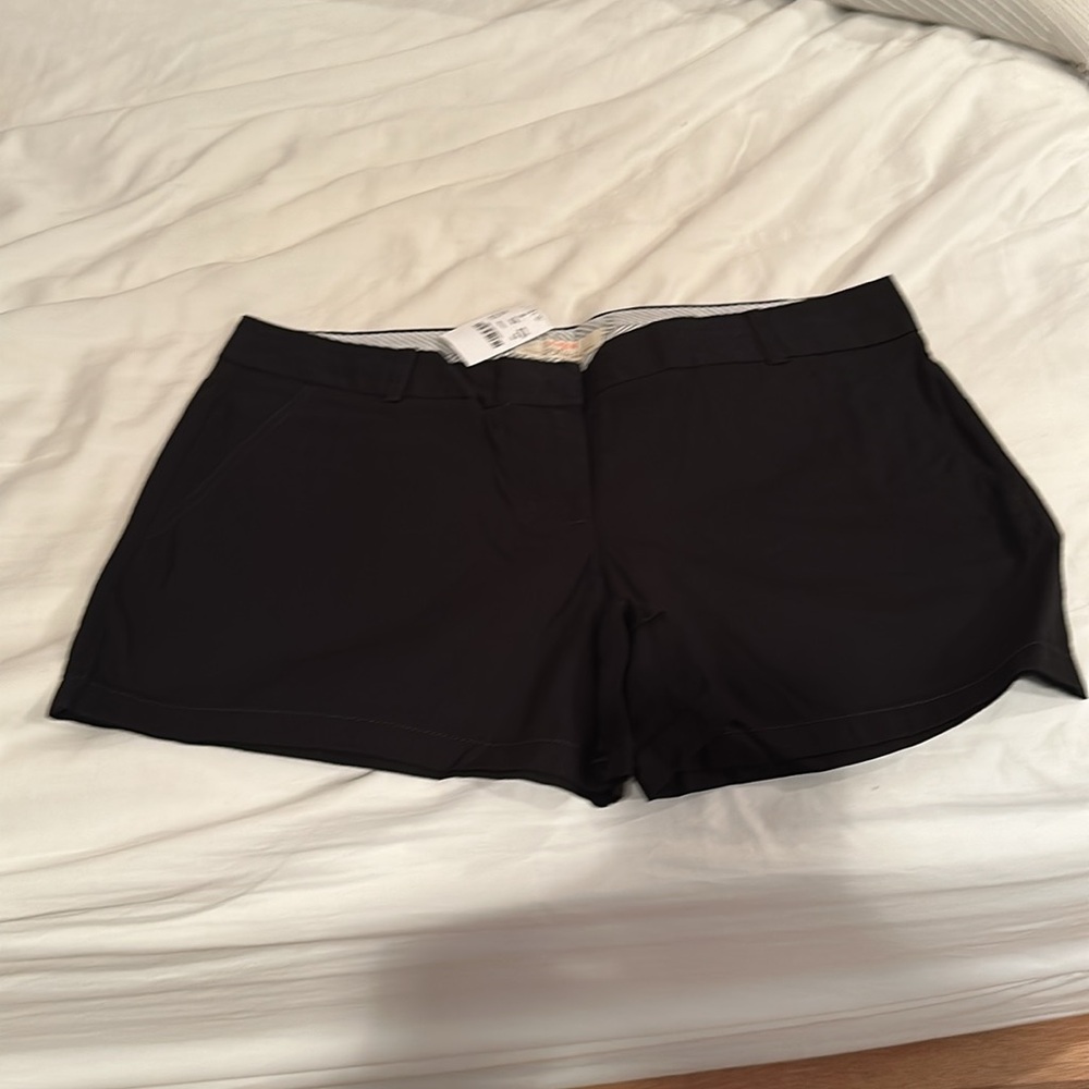 JCrew 4” Black Chino Short